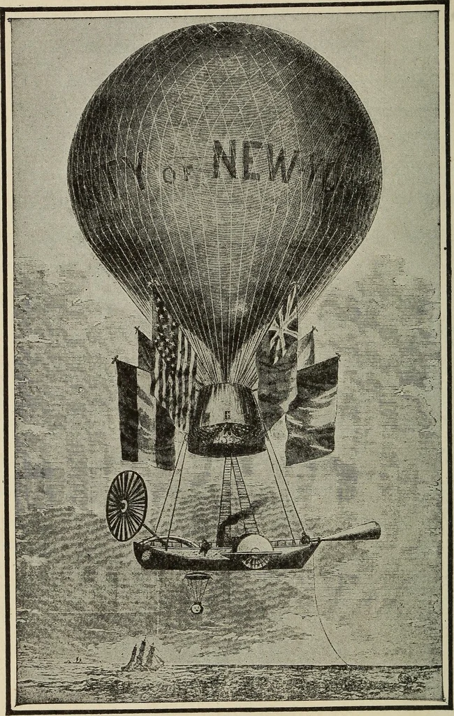 An illustration from How it flies;, 1910, leaf 277