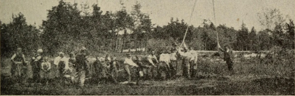 An illustration from How it flies;, 1910, leaf 294