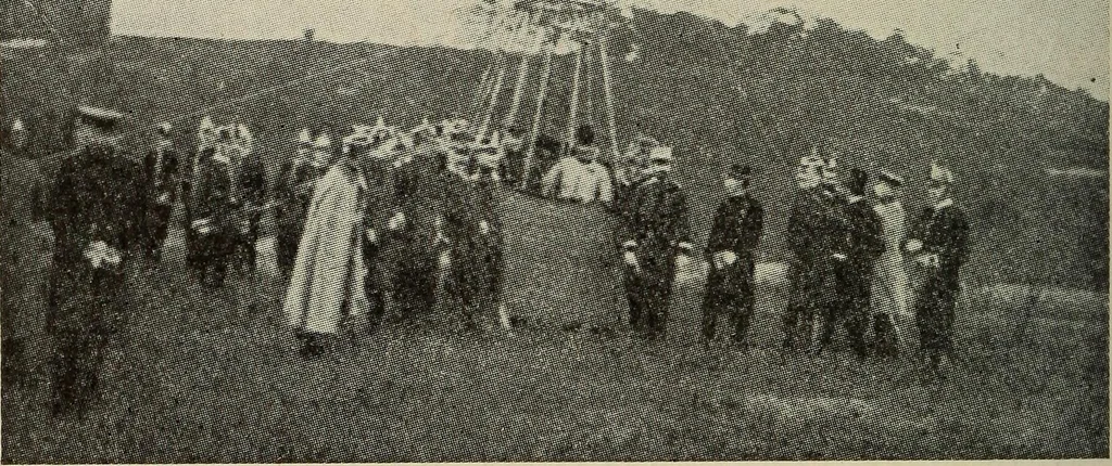An illustration from How it flies;, 1910, leaf 349