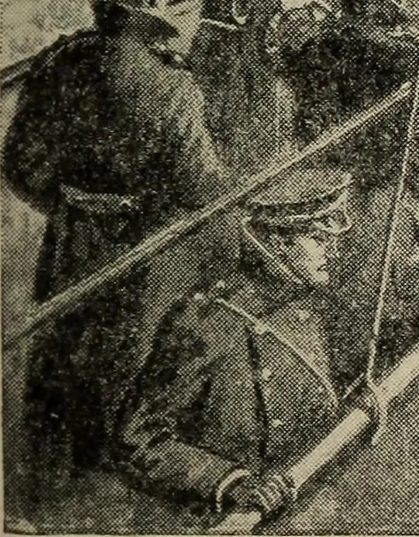 An illustration from How it flies;, 1910, leaf 366