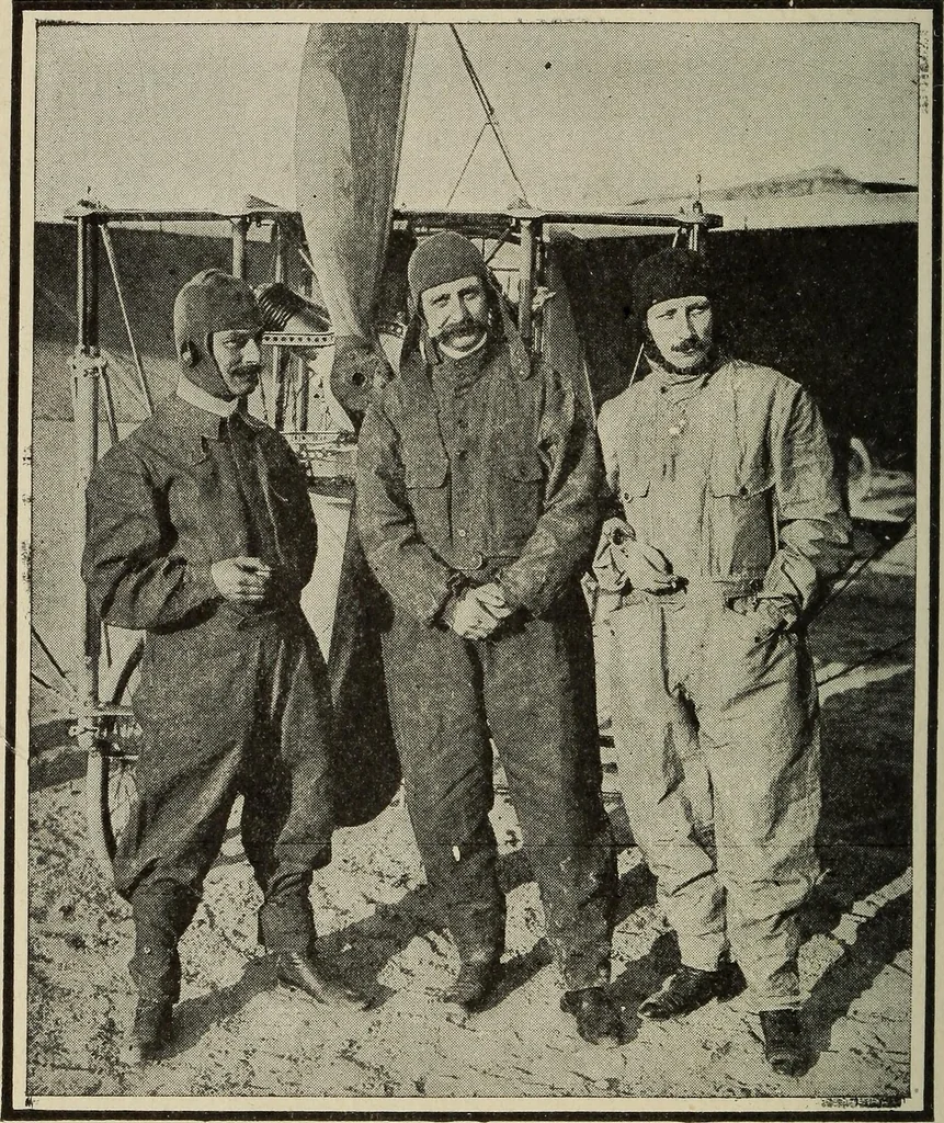 An illustration from How it flies;, 1910, leaf 389