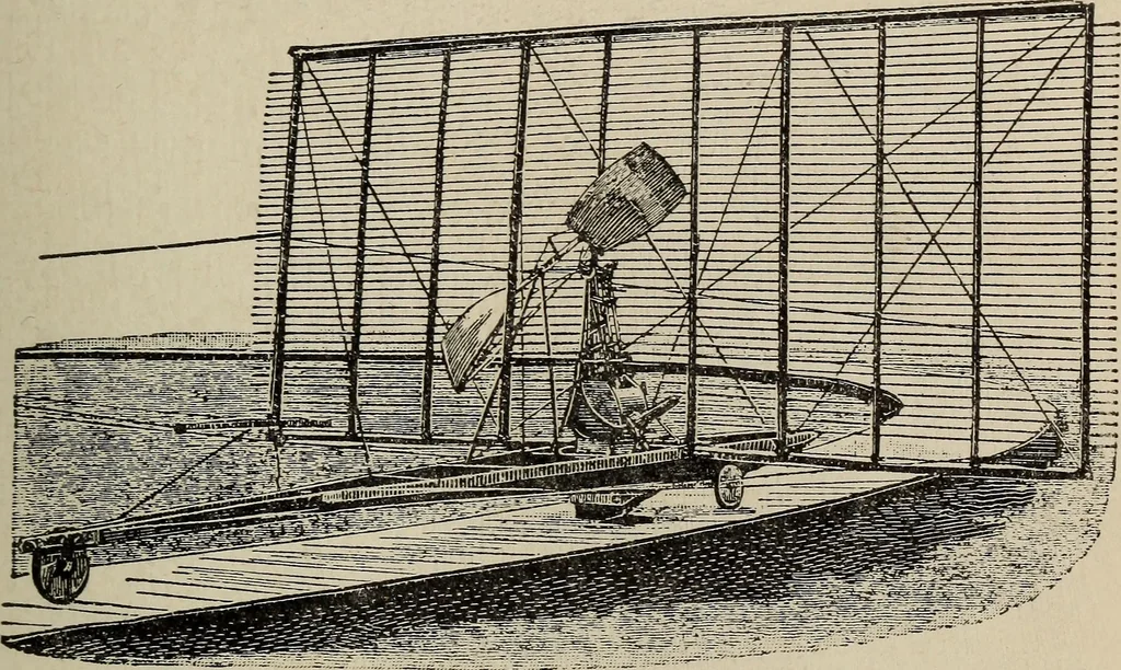 An illustration from How it flies;, 1910, leaf 64