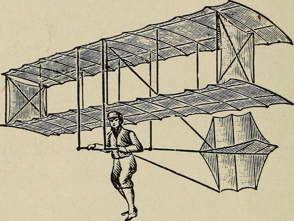 An illustration from How it flies;, 1910, leaf 71