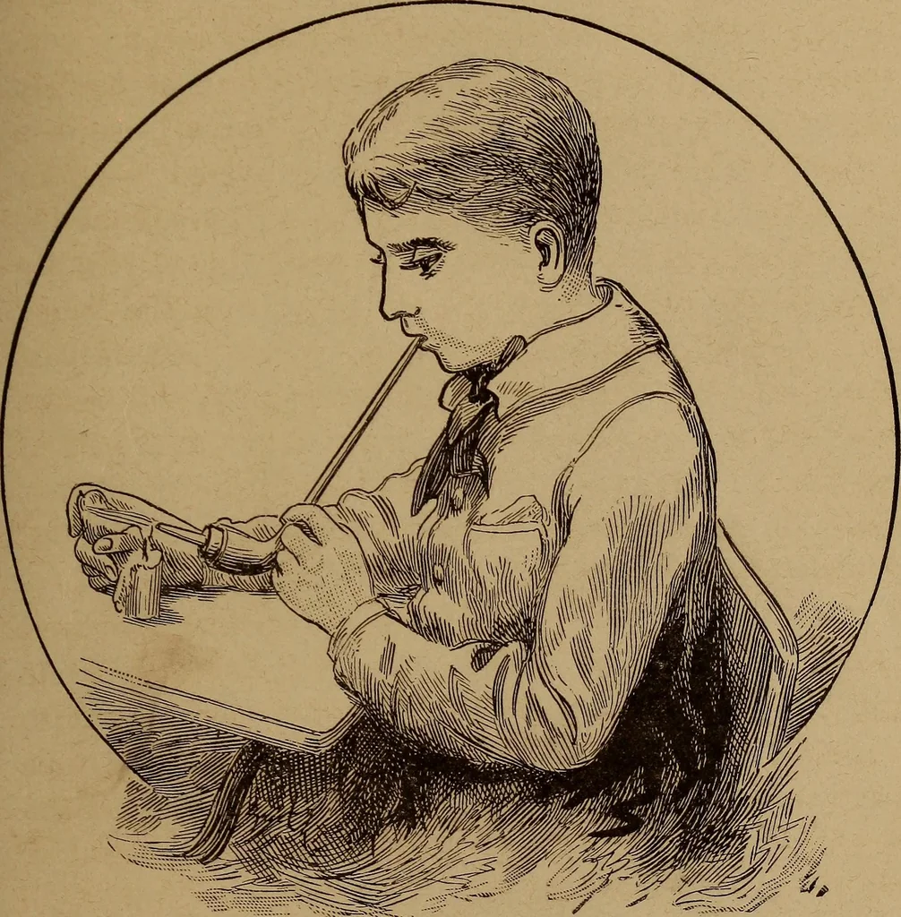 An illustration from How? or, Spare hours made profitable for boys and girls, 1887, leaf 34