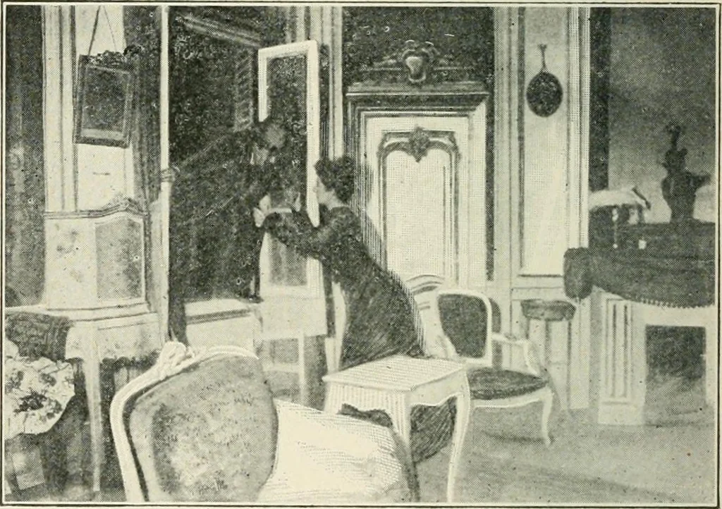 An illustration from How Paris amuses itself;, 1903, leaf 105