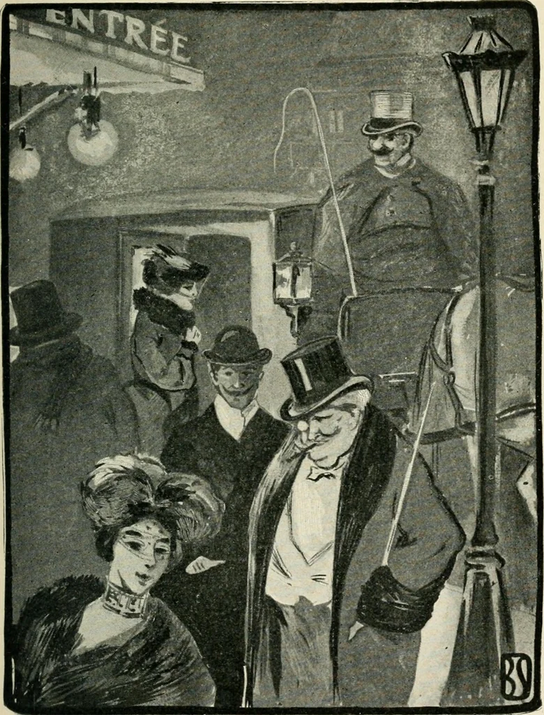 An illustration from How Paris amuses itself;, 1903, leaf 120