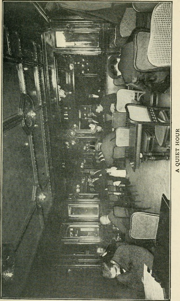 An illustration from How Paris amuses itself;, 1903, leaf 150