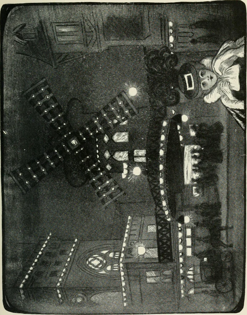 An illustration from How Paris amuses itself;, 1903, leaf 192