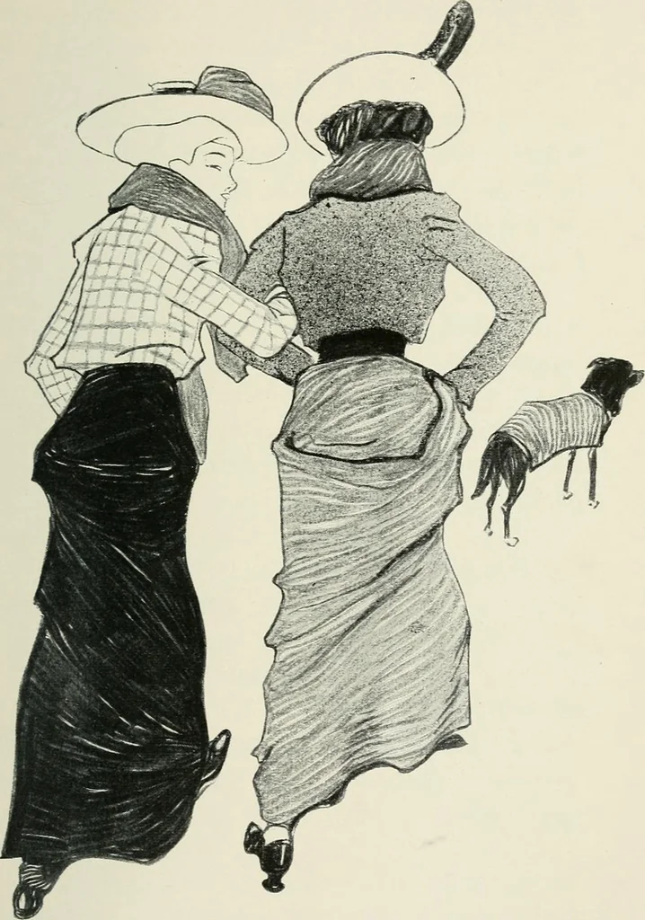 An illustration from How Paris amuses itself;, 1903, leaf 200