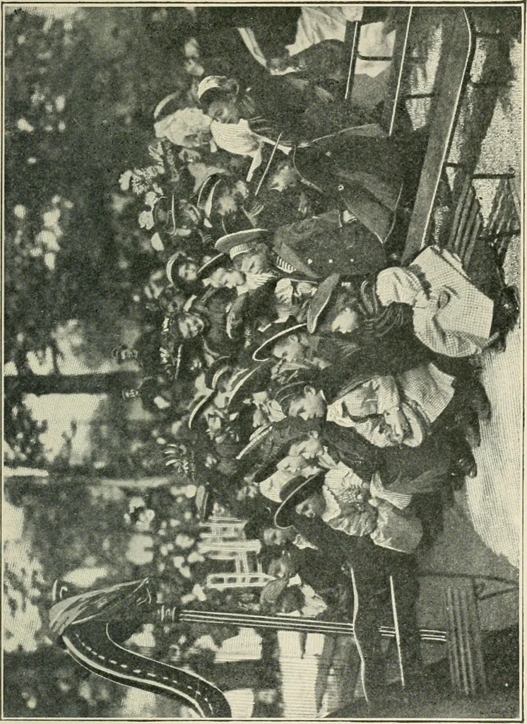 An illustration from How Paris amuses itself;, 1903, leaf 278
