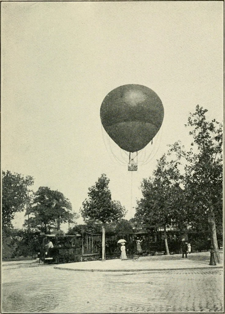 An illustration from How Paris amuses itself;, 1903, leaf 280