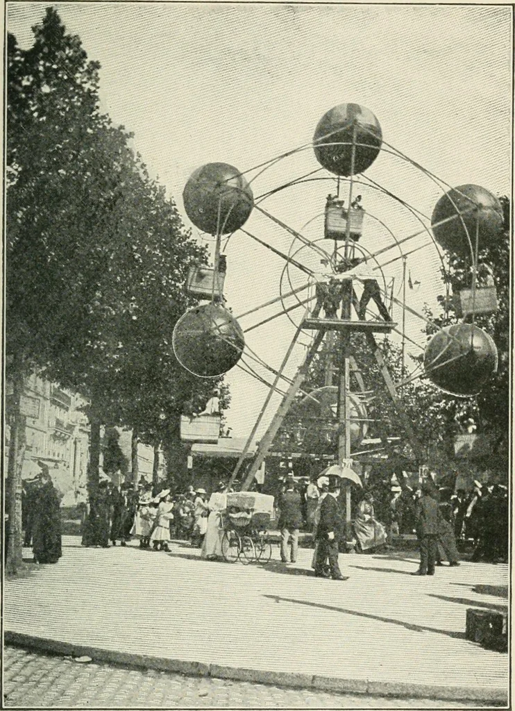 An illustration from How Paris amuses itself;, 1903, leaf 282