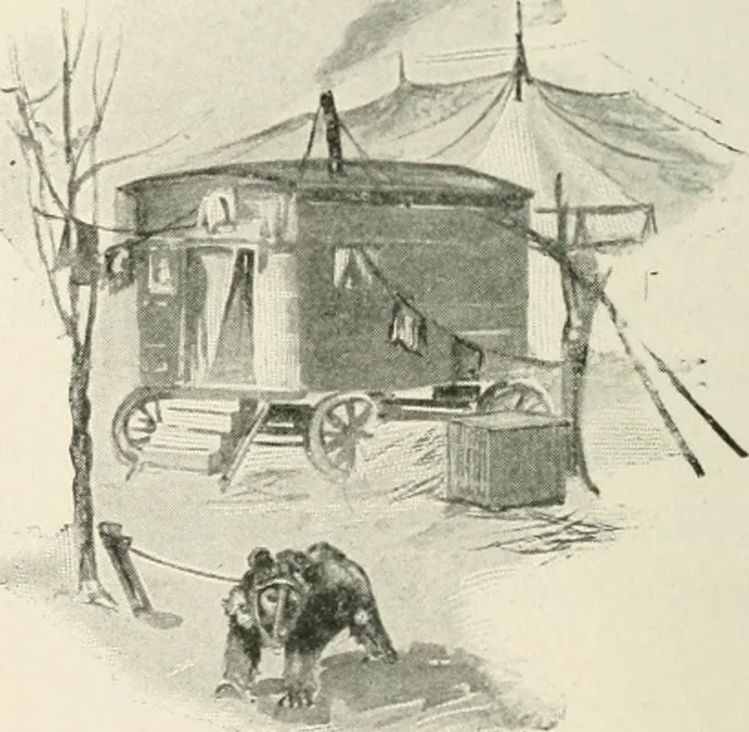 An illustration from How Paris amuses itself;, 1903, leaf 295