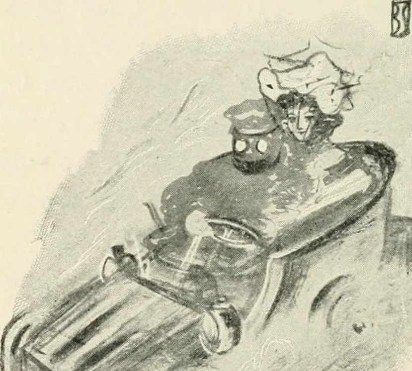 An illustration from How Paris amuses itself;, 1903, leaf 331