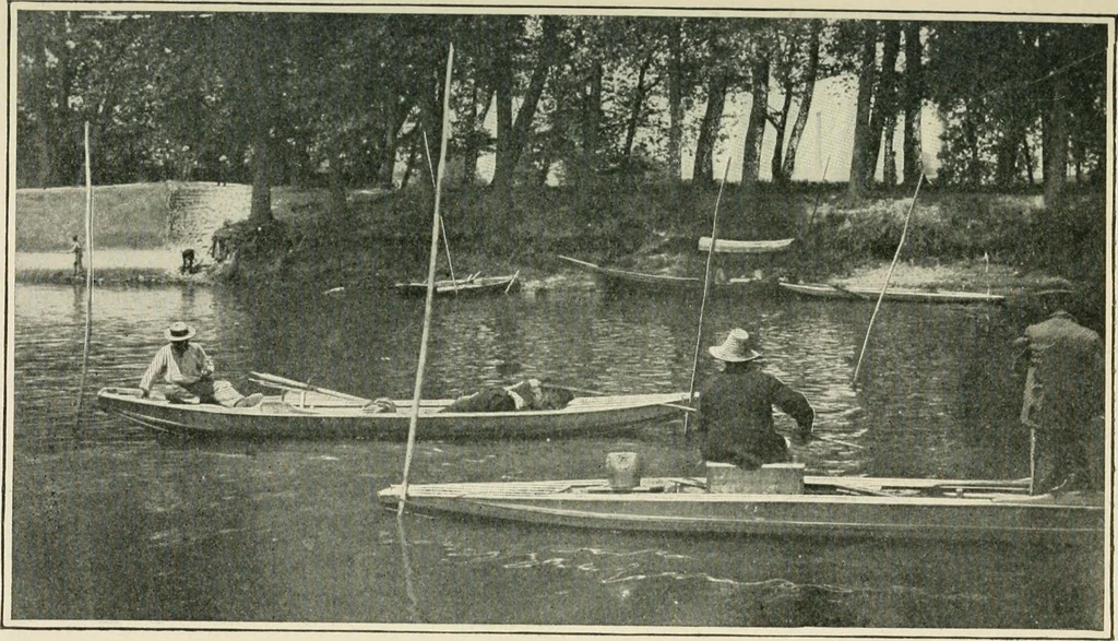 An illustration from How Paris amuses itself;, 1903, leaf 358