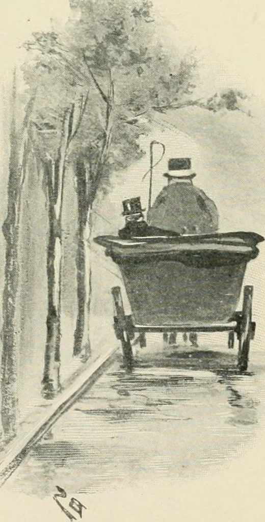 An illustration from How Paris amuses itself;, 1903, leaf 54