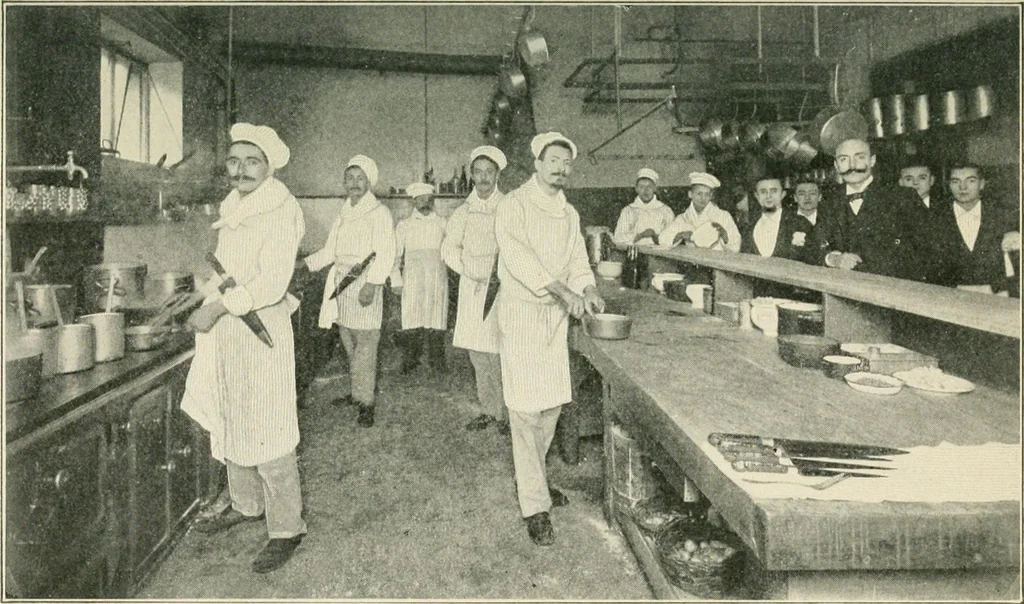 An illustration from How Paris amuses itself;, 1903, leaf 62