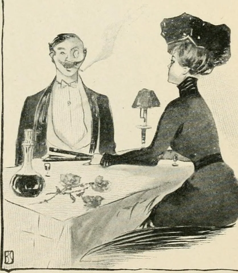 An illustration from How Paris amuses itself;, 1903, leaf 74
