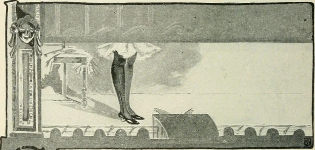 An illustration from How Paris amuses itself;, 1903, leaf 95
