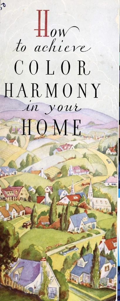 An illustration from How to achieve color harmony in your home., 1930, leaf 1