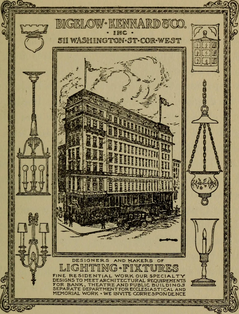 An illustration from How to advertise, a guide to designing, laying out, and composing advertisements, 1917, leaf 112