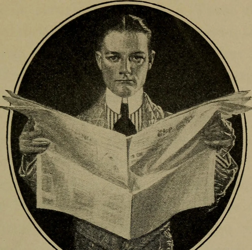 An illustration from How to advertise, a guide to designing, laying out, and composing advertisements, 1917, leaf 124