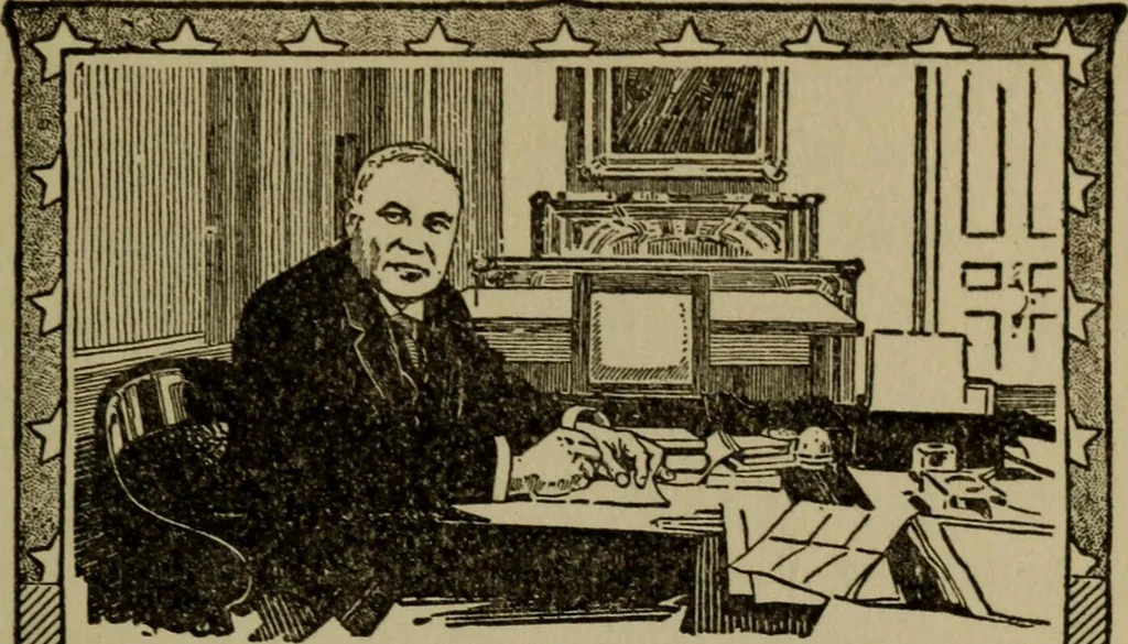 An illustration from How to advertise, a guide to designing, laying out, and composing advertisements, 1917, leaf 322