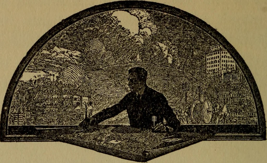 An illustration from How to advertise, a guide to designing, laying out, and composing advertisements, 1917, leaf 63