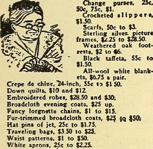 An illustration from How to advertise a retail store, including mail order advertising and general advertising; a complete comprehensive manual for promoting publicity, 1908, leaf 106