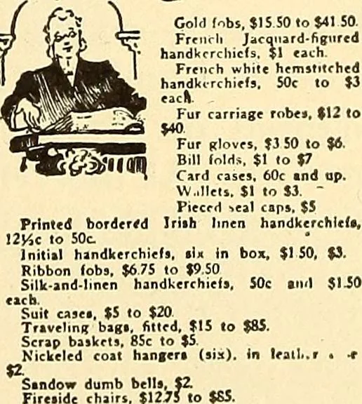 An illustration from How to advertise a retail store, including mail order advertising and general advertising; a complete comprehensive manual for promoting publicity, 1908, leaf 106