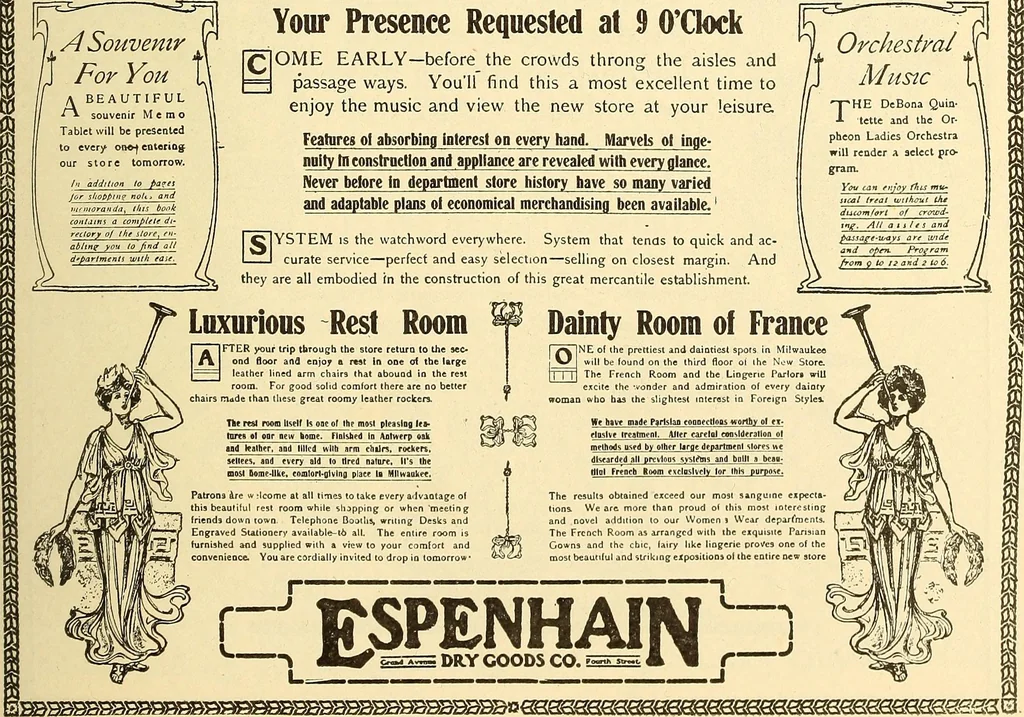 An illustration from How to advertise a retail store, including mail order advertising and general advertising; a complete comprehensive manual for promoting publicity, 1908, leaf 148