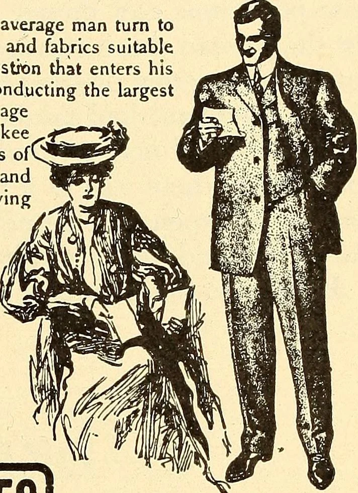 An illustration from How to advertise a retail store, including mail order advertising and general advertising; a complete comprehensive manual for promoting publicity, 1908, leaf 216