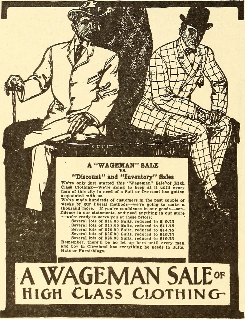 An illustration from How to advertise a retail store, including mail order advertising and general advertising; a complete comprehensive manual for promoting publicity, 1908, leaf 225