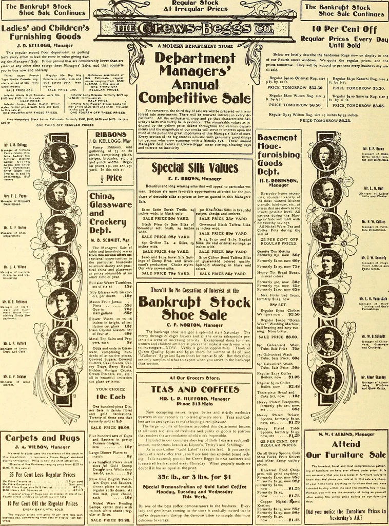 An illustration from How to advertise a retail store, including mail order advertising and general advertising; a complete comprehensive manual for promoting publicity, 1908, leaf 261