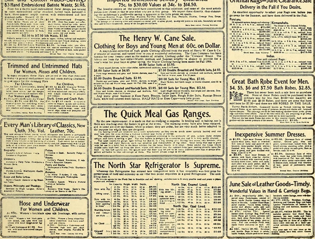 An illustration from How to advertise a retail store, including mail order advertising and general advertising; a complete comprehensive manual for promoting publicity, 1908, leaf 316