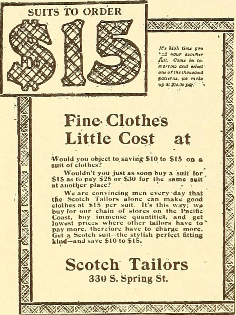 An illustration from How to advertise a retail store, including mail order advertising and general advertising; a complete comprehensive manual for promoting publicity, 1908, leaf 61