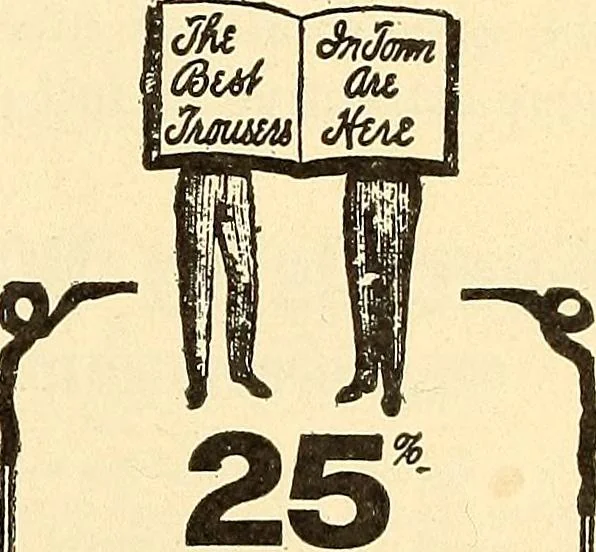 An illustration from How to advertise a retail store, including mail order advertising and general advertising; a complete comprehensive manual for promoting publicity, 1908, leaf 62