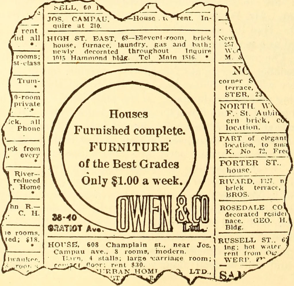 An illustration from How to advertise a retail store, including mail order advertising and general advertising; a complete comprehensive manual for promoting publicity, 1908, leaf 71