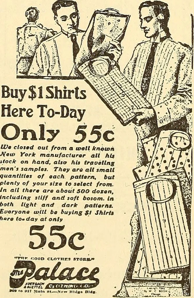 An illustration from How to advertise a retail store, including mail order advertising and general advertising; a complete comprehensive manual for promoting publicity, 1908, leaf 76