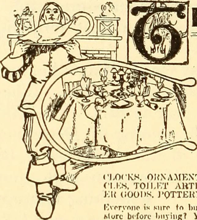 An illustration from How to advertise a retail store, including mail order advertising and general advertising; a complete comprehensive manual for promoting publicity, 1908, leaf 81