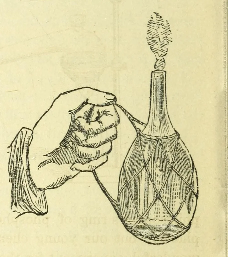An illustration from How to amuse an evening party : a complete collection of home recreations .., 1869, leaf 92