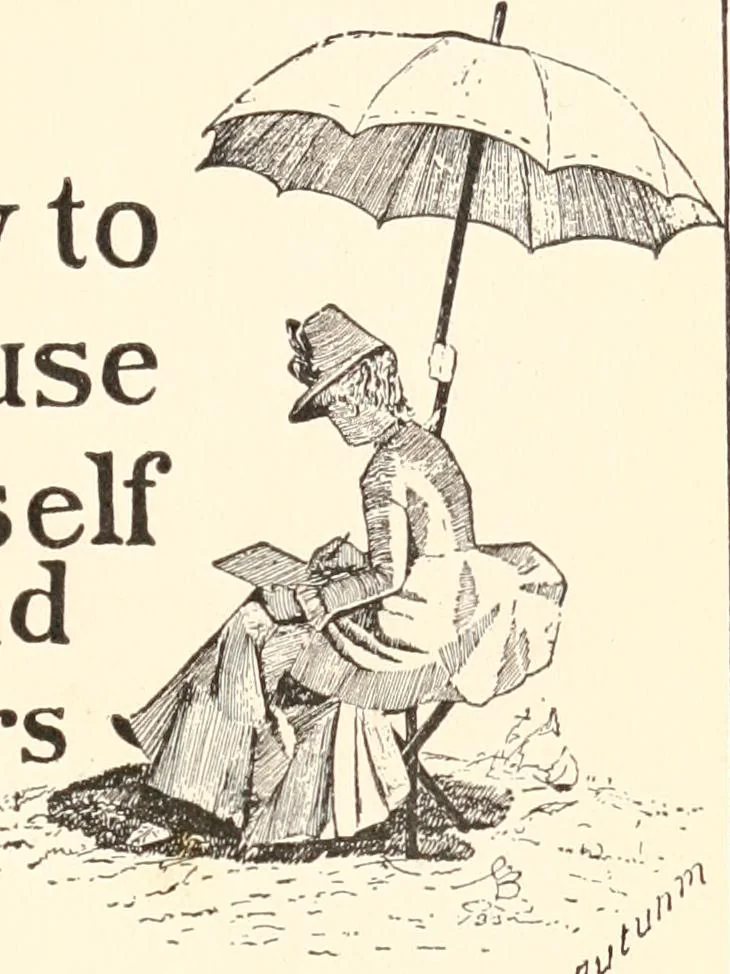 An illustration from How to amuse yourself and others. The American girl's handy book, 1887, leaf 10