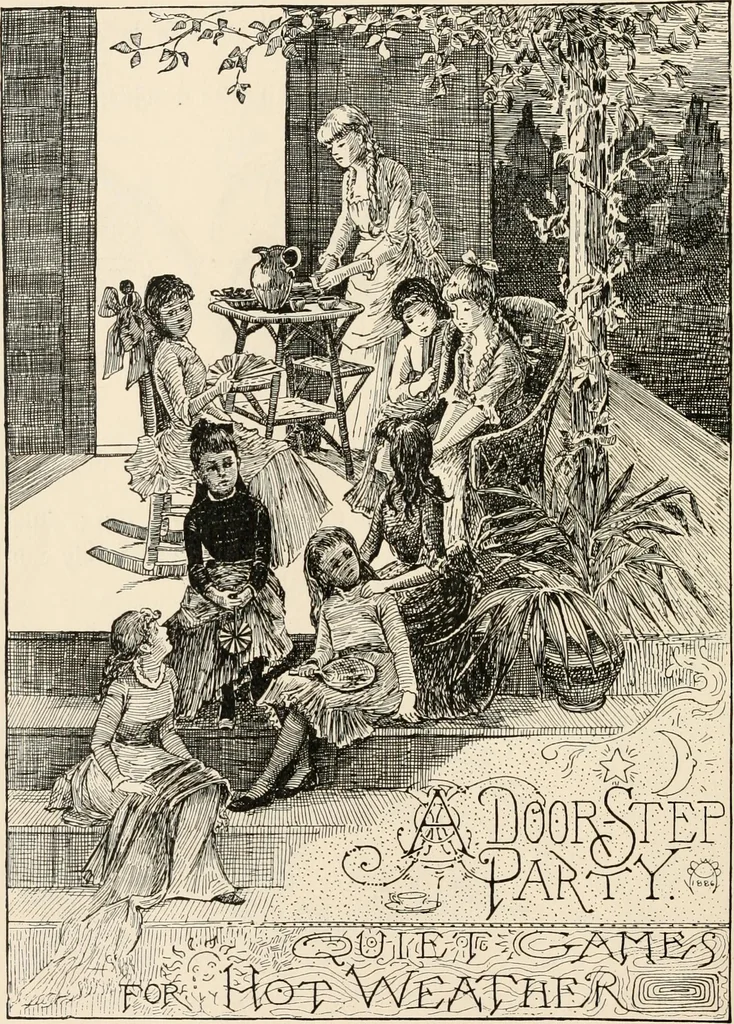 An illustration from How to amuse yourself and others. The American girl's handy book, 1887, leaf 171
