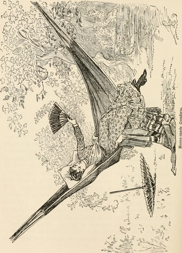 An illustration from How to amuse yourself and others. The American girl's handy book, 1887, leaf 181