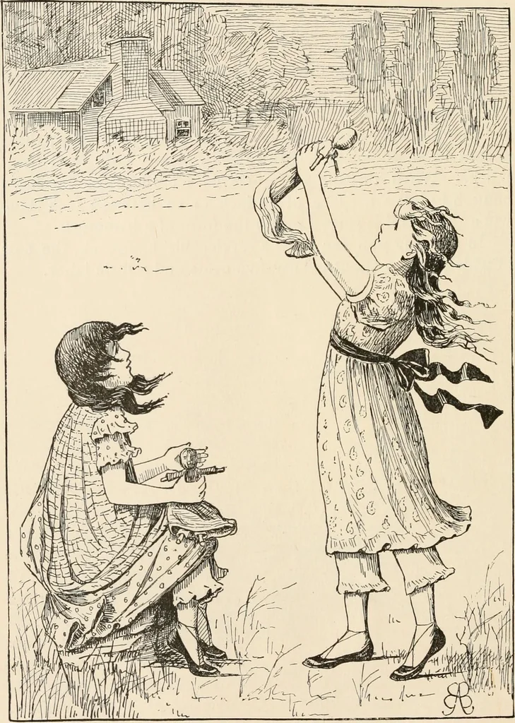 An illustration from How to amuse yourself and others. The American girl's handy book, 1887, leaf 189
