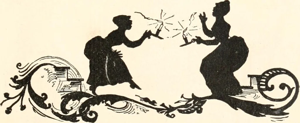 An illustration from How to amuse yourself and others. The American girl's handy book, 1887, leaf 220