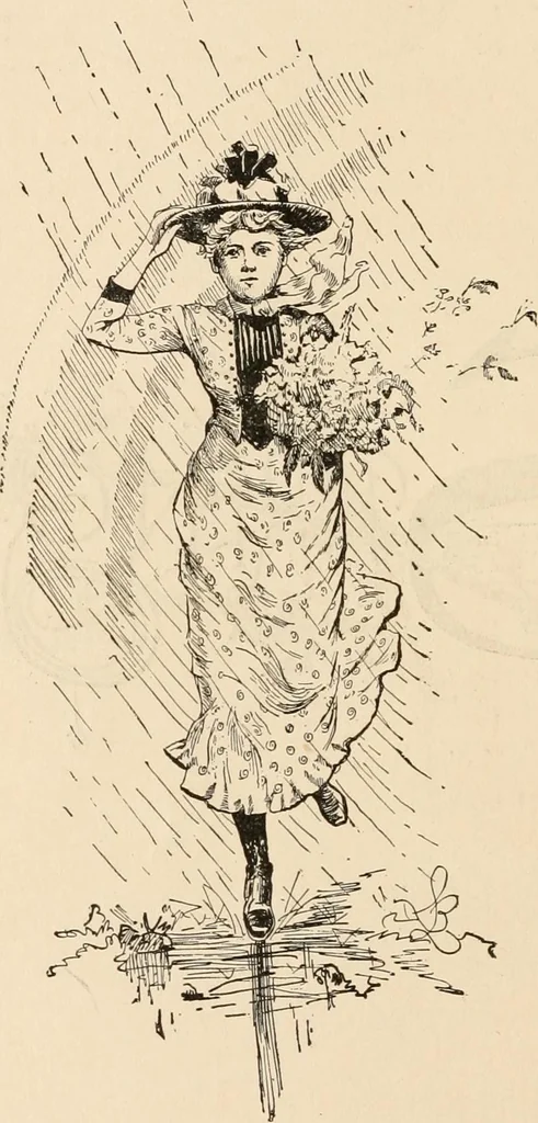 An illustration from How to amuse yourself and others. The American girl's handy book, 1887, leaf 23