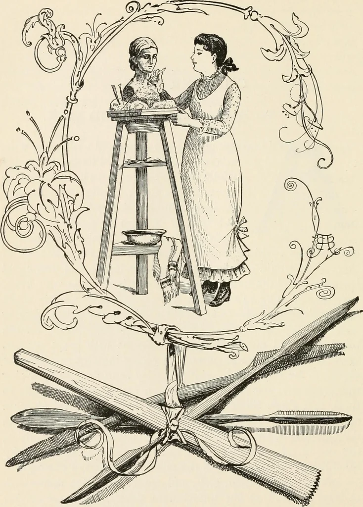 An illustration from How to amuse yourself and others. The American girl's handy book, 1887, leaf 279