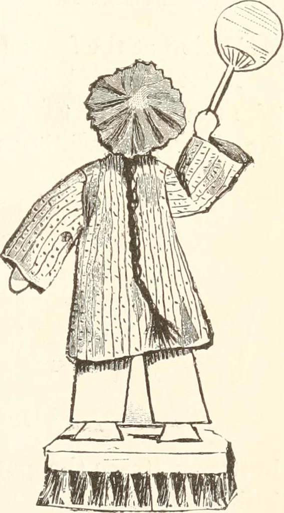 An illustration from How to amuse yourself and others. The American girl's handy book, 1887, leaf 352