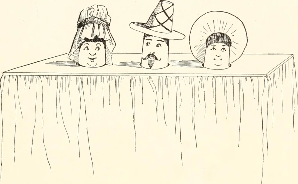 An illustration from How to amuse yourself and others. The American girl's handy book, 1887, leaf 366